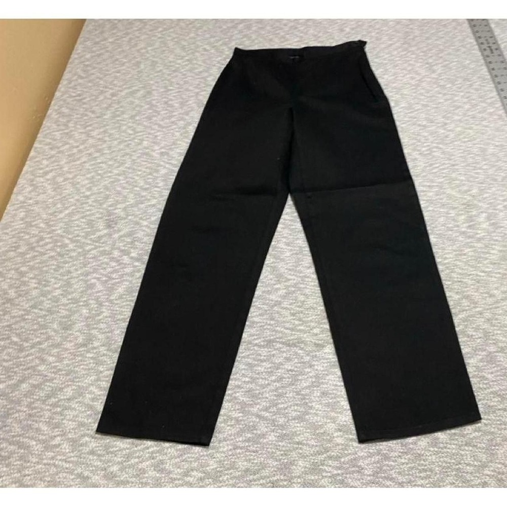 Ann Taylor Black Stretch Dress Pants zipper on left side Women 2. SKU-B722